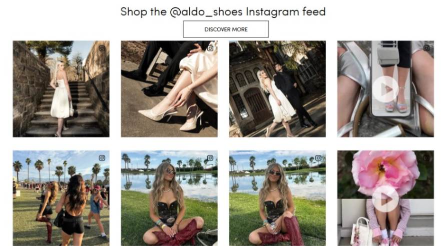 Instagram Shops example