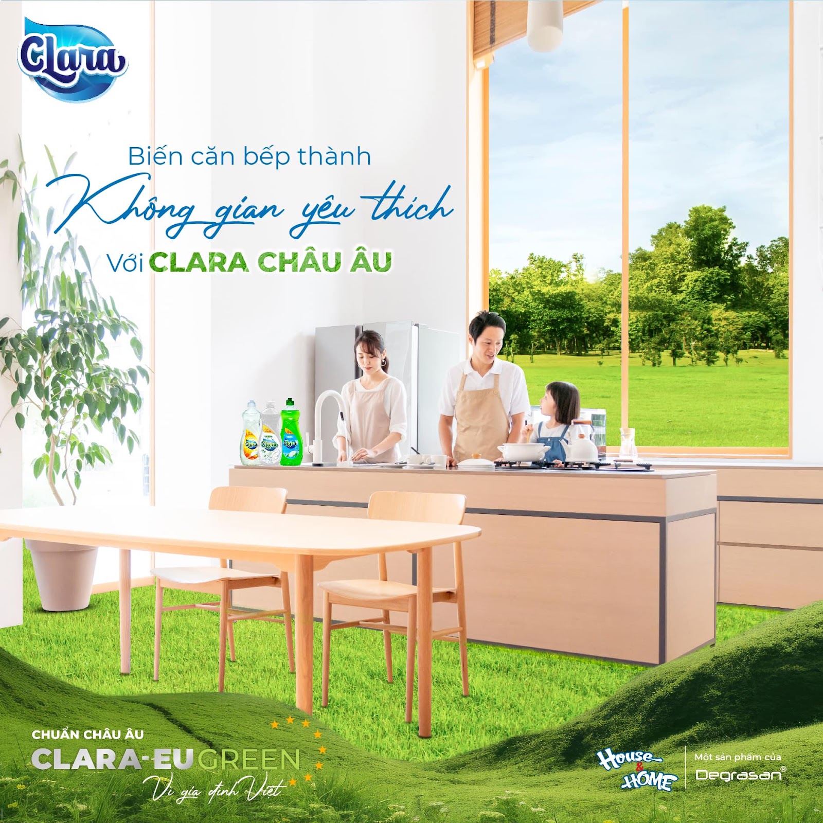 Nước rửa chén Clara là lựa chọn hoàn hảo cho căn bếp của bạn