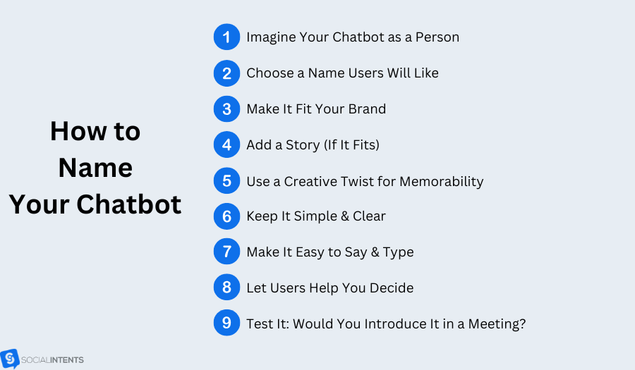 How to choose a chatbot name