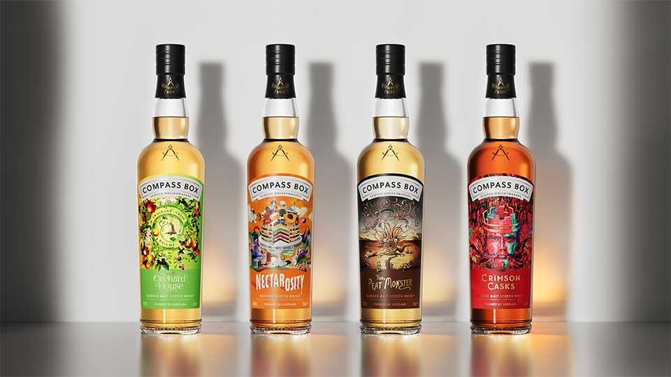 A group of bottles of liquor Description automatically generated