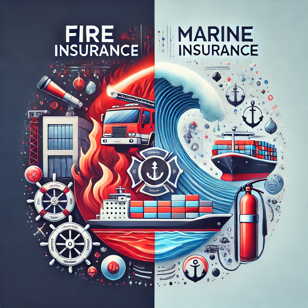 fire insurance and marine insurance