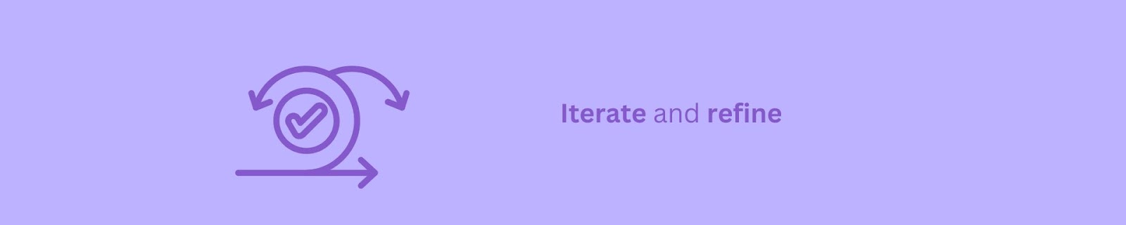 Iterate and refine