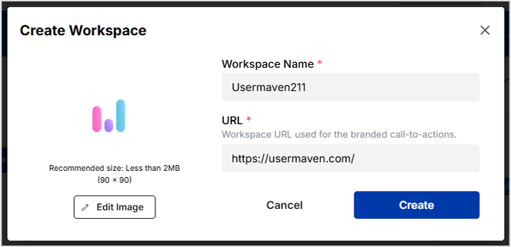 Add your workspace details