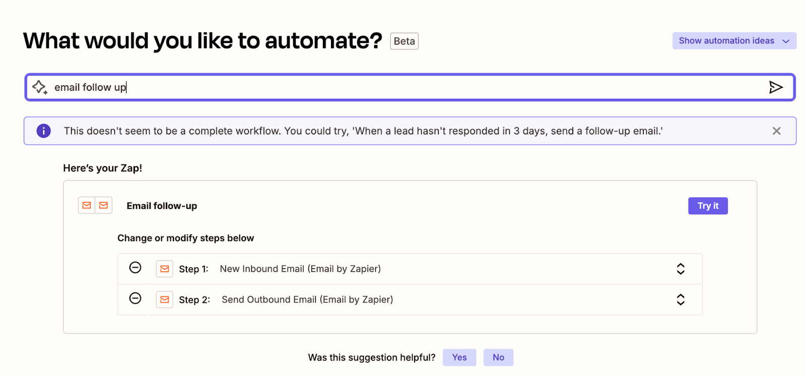 best free ai automation tools - zapier