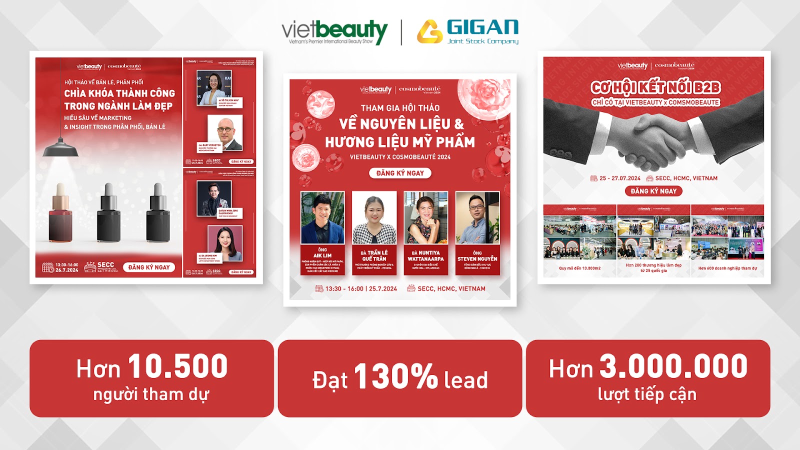 Kết quả triển khai của chiến dịch Vietbeauty & Cosmobeaute Vietnam với chiến lược Online to Offline