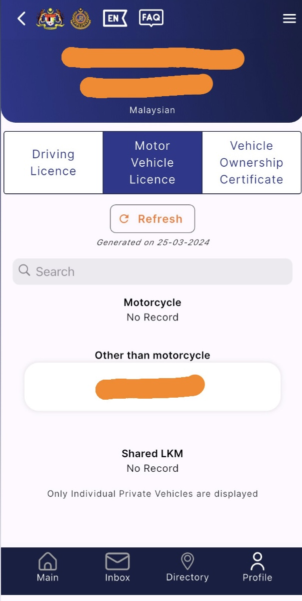 motor vehicle license - myjpj app