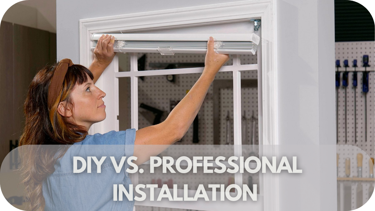 Choosing between DIY and professional installation for automated blinds.