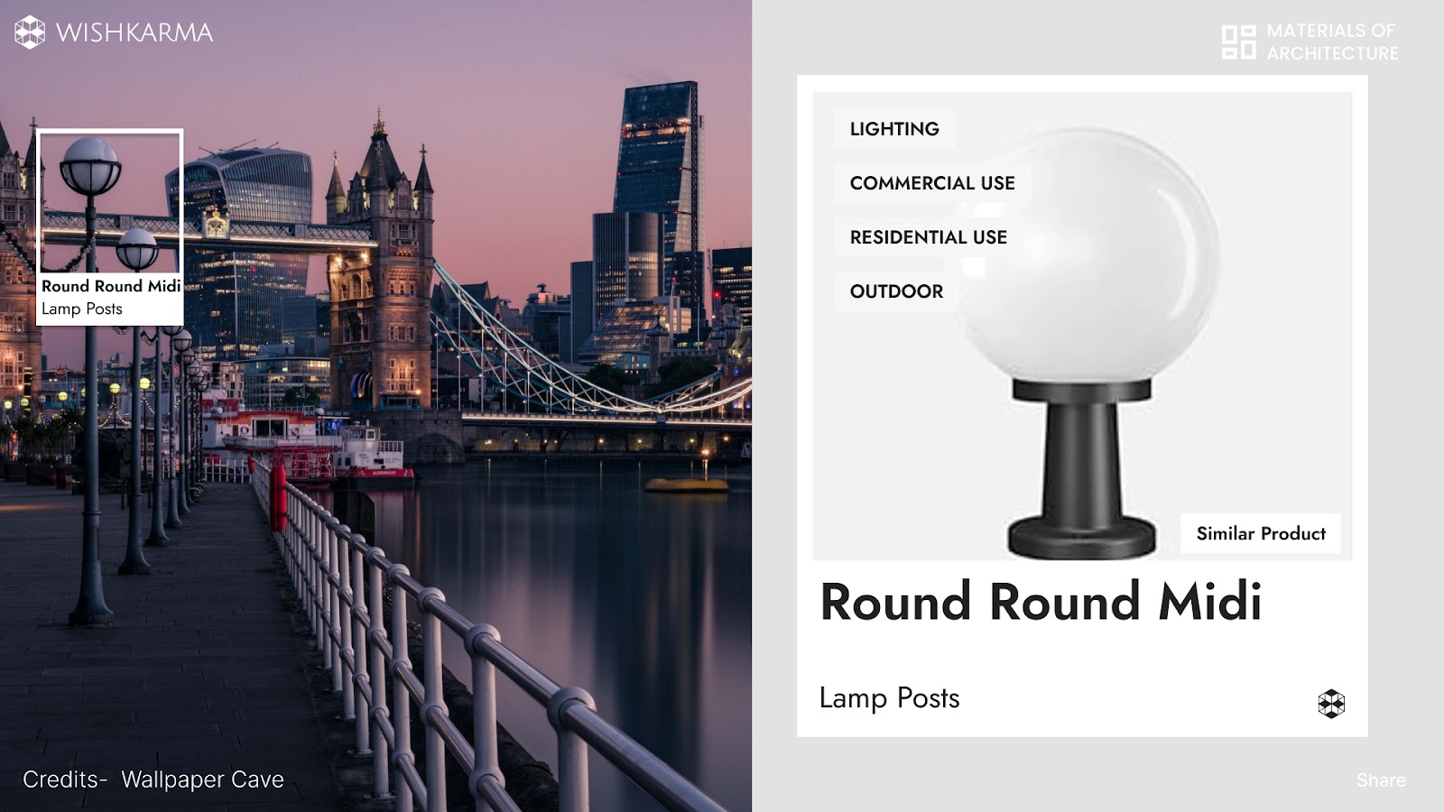 riverfront project  round round midi lamp posts 