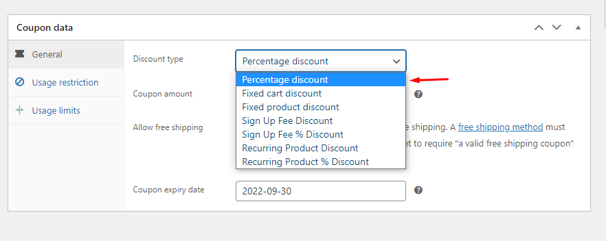 discount type for WooCommerce conditional discounts