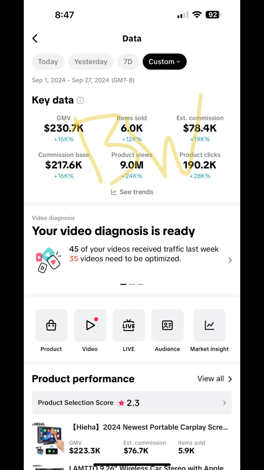 Social commerce earnings