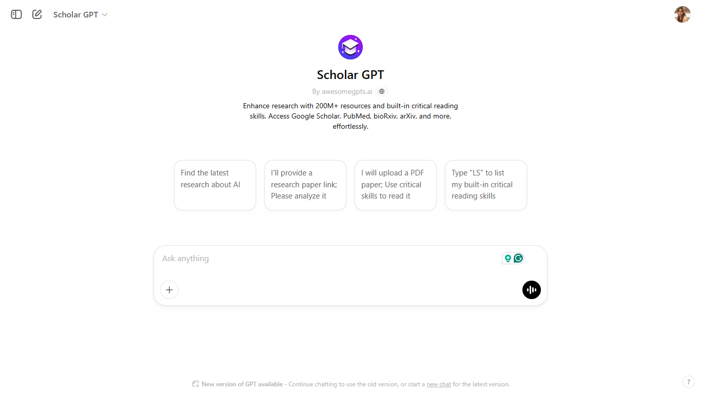 أفضل أدوات GPT للطلاب: Scholar GPT: أفضل أداة للبحث الأكاديمي