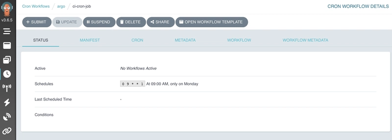 Image of Argo dashboard showing all the workflows and their steps, it updates automatically and all progress and logs can be viewed from here. This makes it very easy to monitor how everything is going.