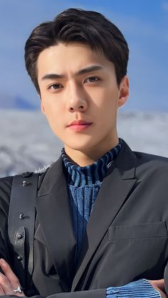 This contains an image of: Sehun hd PHOTOCARD SMCU