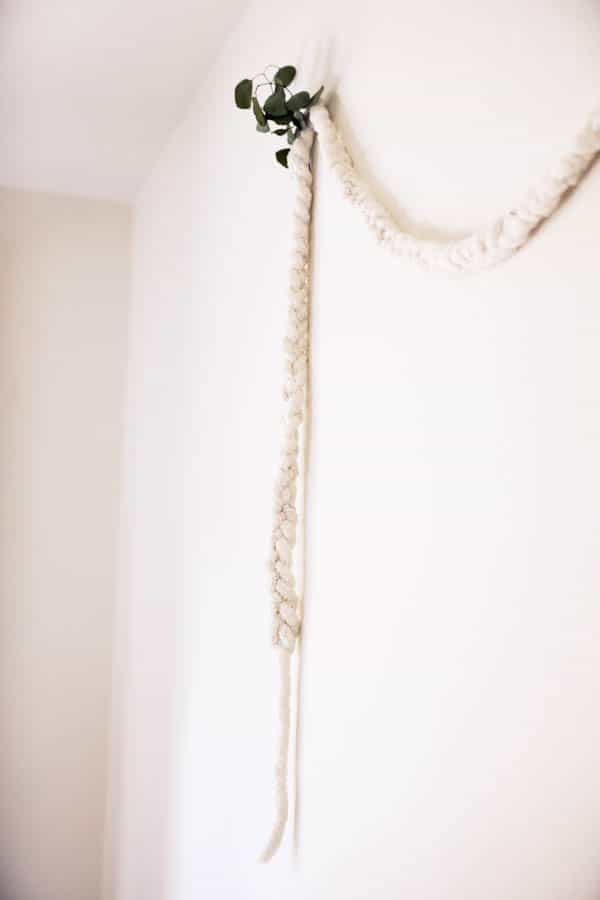 knotted yarn garland