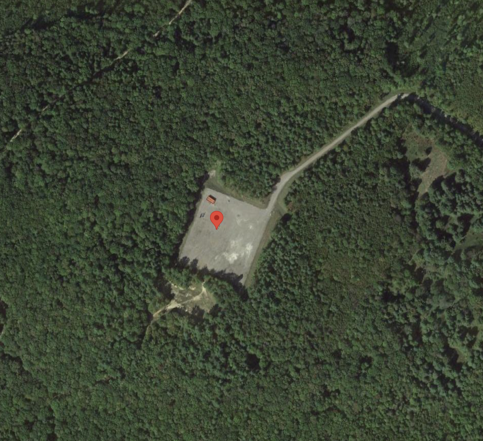 Google Maps image of abandoned shale well