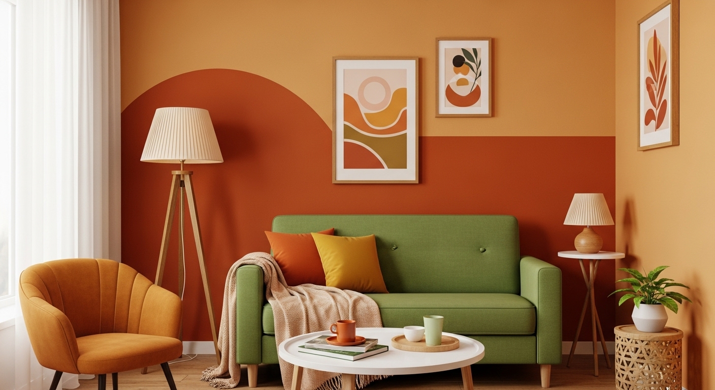 earthy color palette of interior design