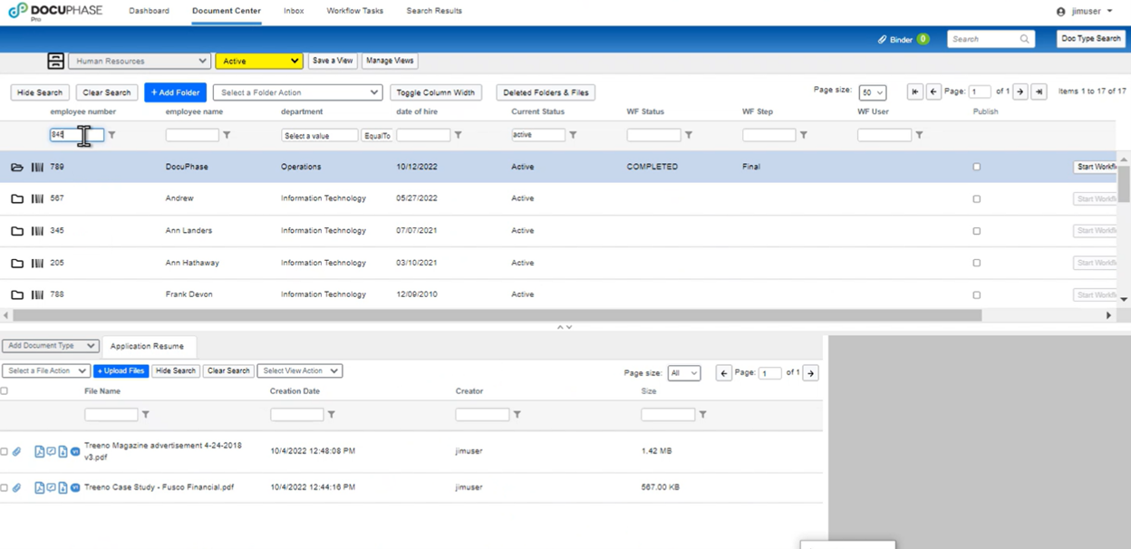 hr document management software example