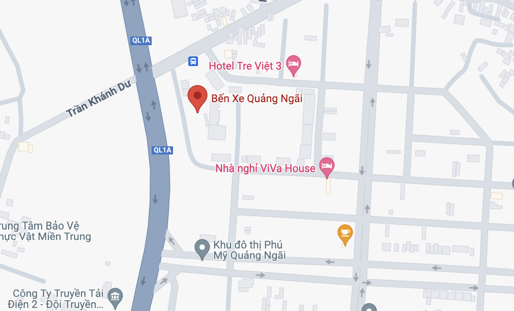 pick up drop off point of thanh thuy (quang ngai) bus in quang ngai