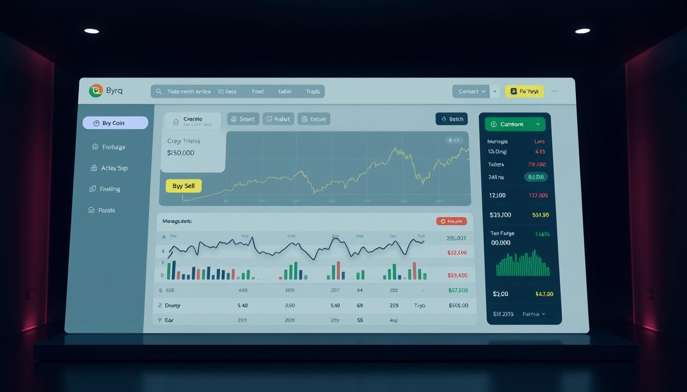 Byrq Coin Trading Platform Interface