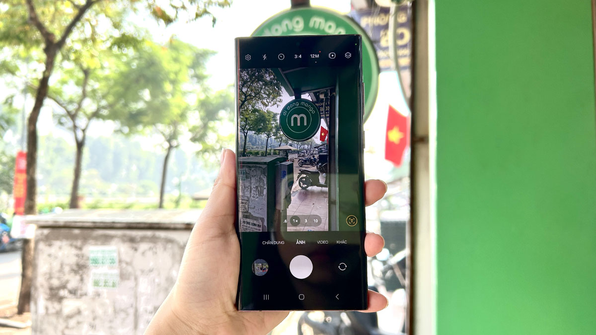 Giao diện camera của Samsung S22 Ultra 