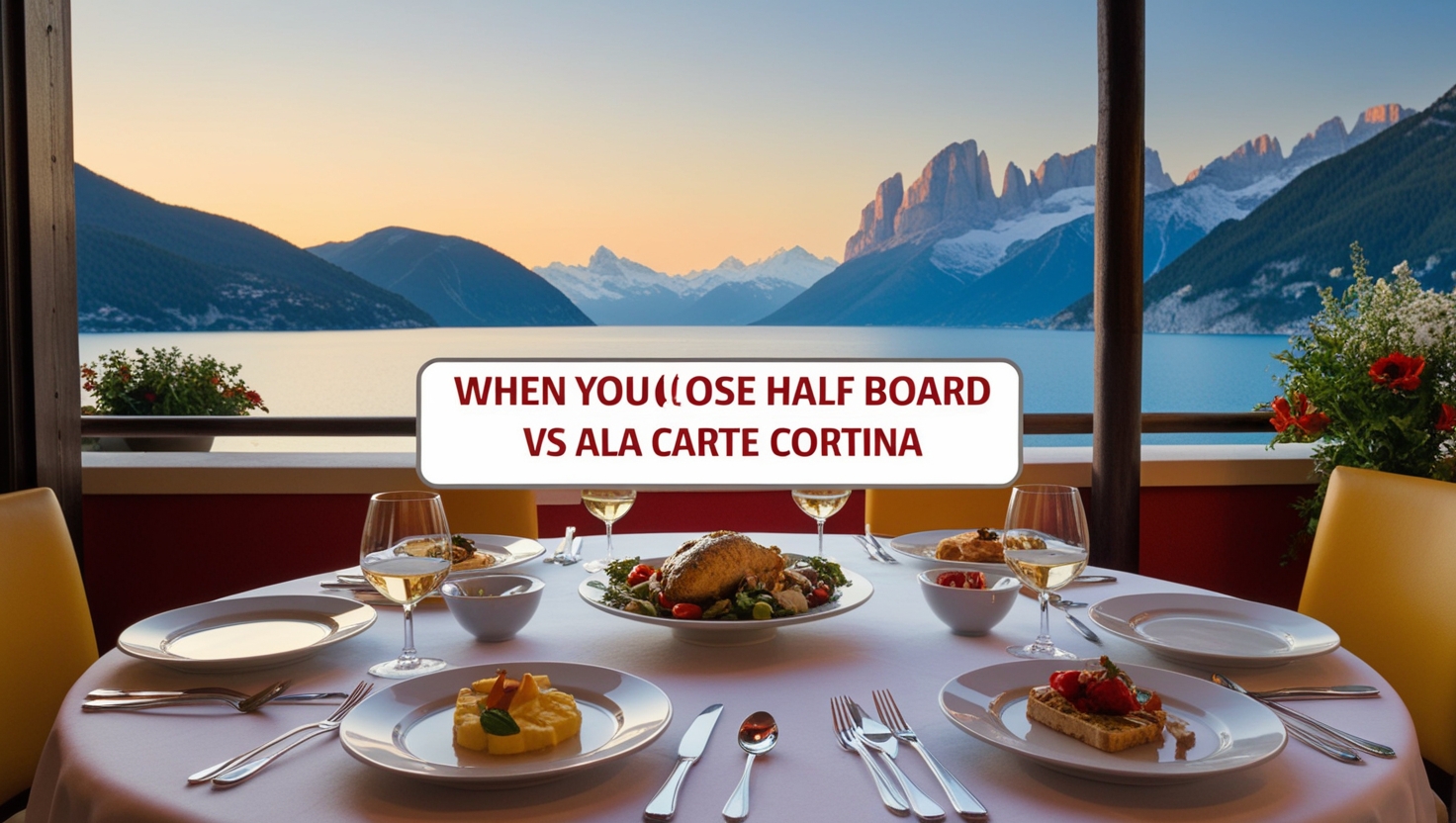 ﻿Half Board VS Ala Carte Cortina