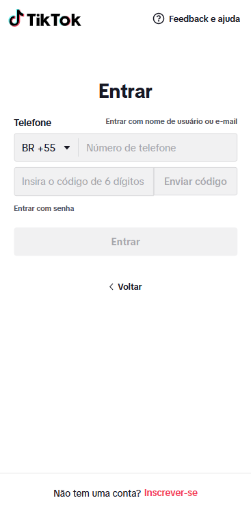 Como recuperar conta no TikTok