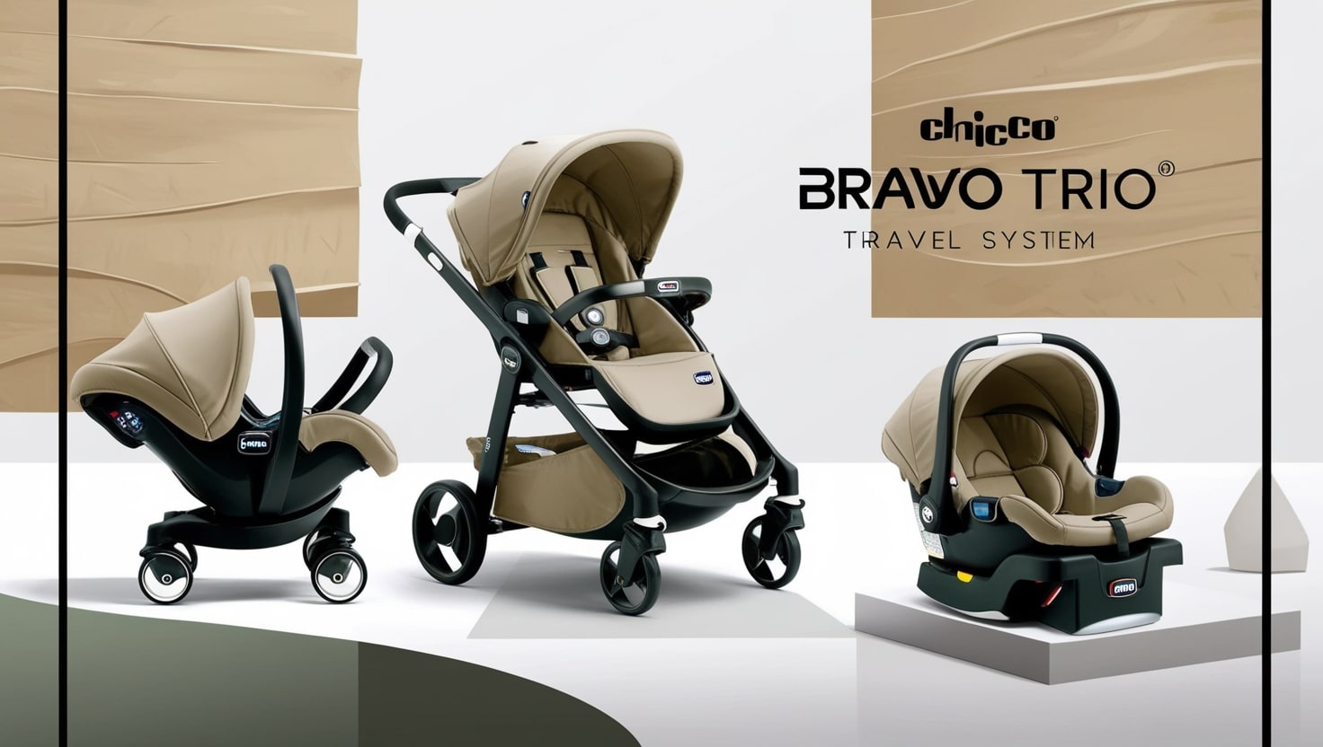 Chicco Bravo Trio Travel System Papyrus