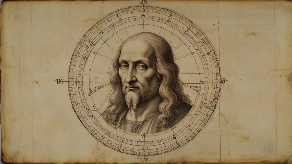 Bussola to Measure Angles Within a Circle Leonardo da Vinci