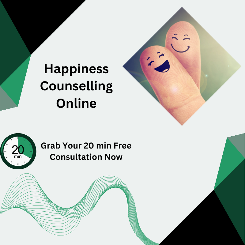 Online Happiness Counselling - Book a Free 20-Minute Consultation to Reconnect with Joy and Resilience