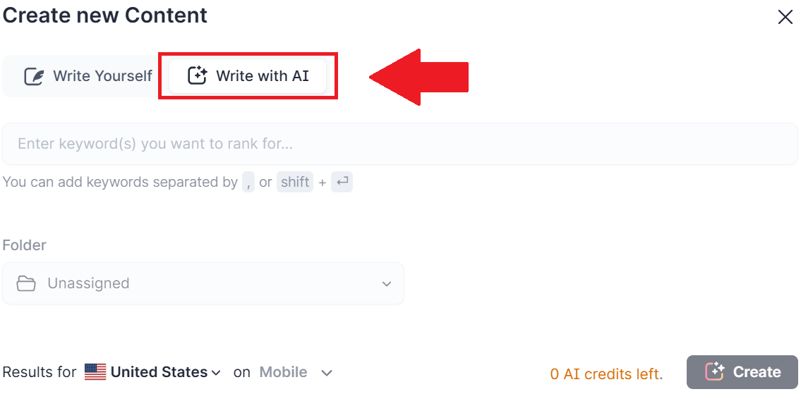 Surfer SEO AI writer