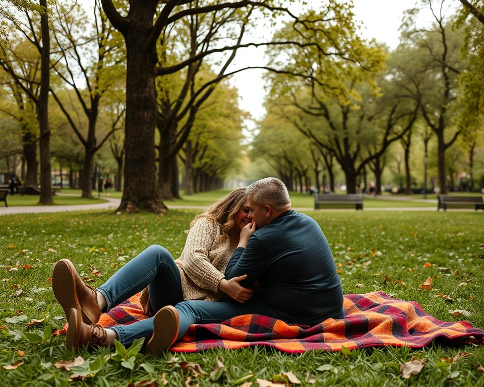 couple under blanket nyc park