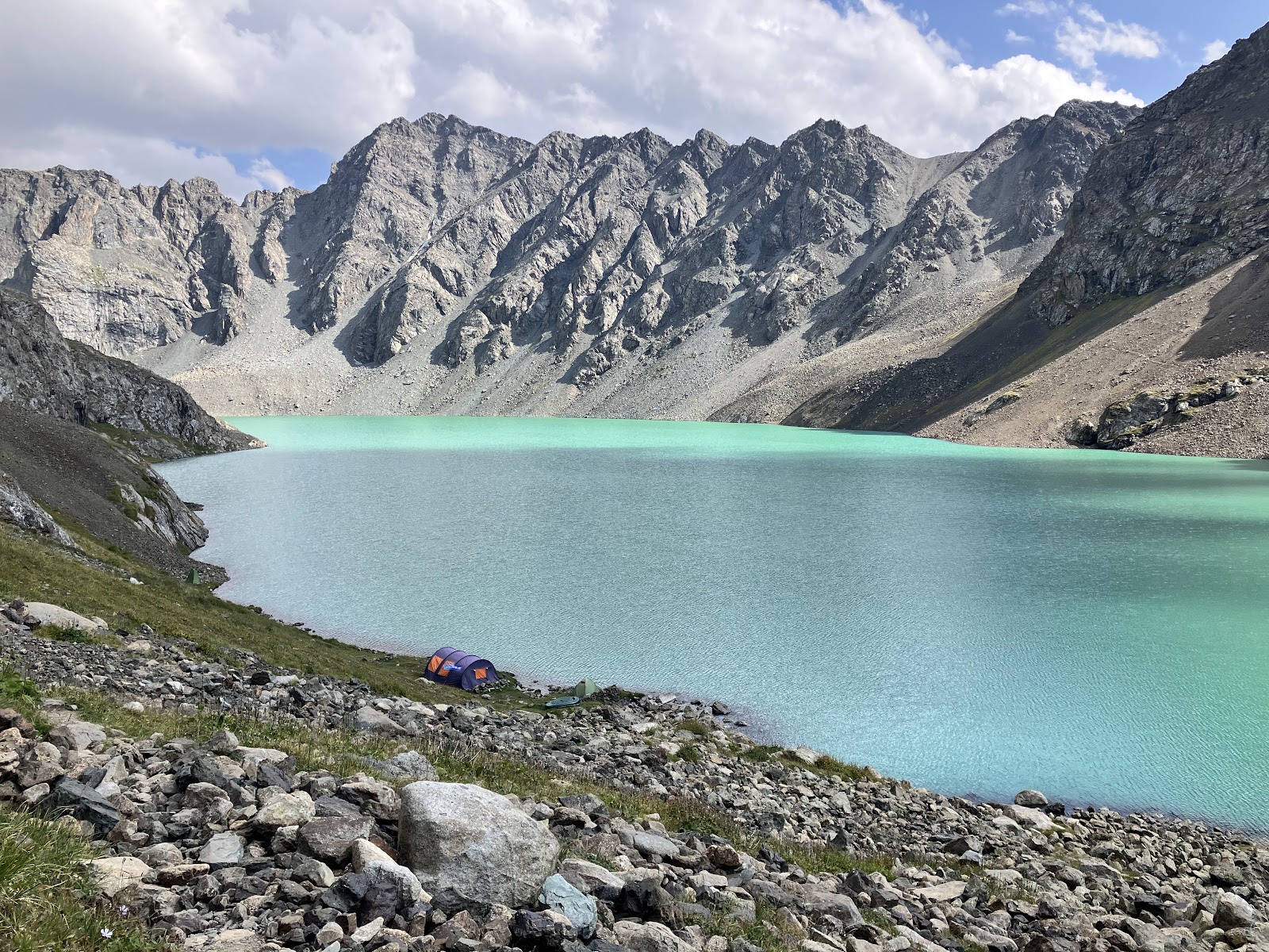 Ala Kul Lake | View of Ala Kul trek in Kyrgyzstan