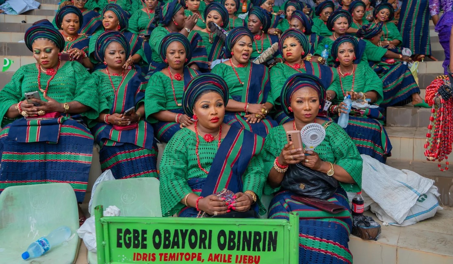 women in lace at ojude oba