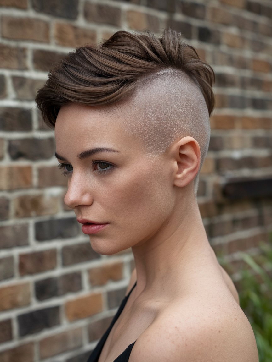 9. Pixie with Shaved Undercut