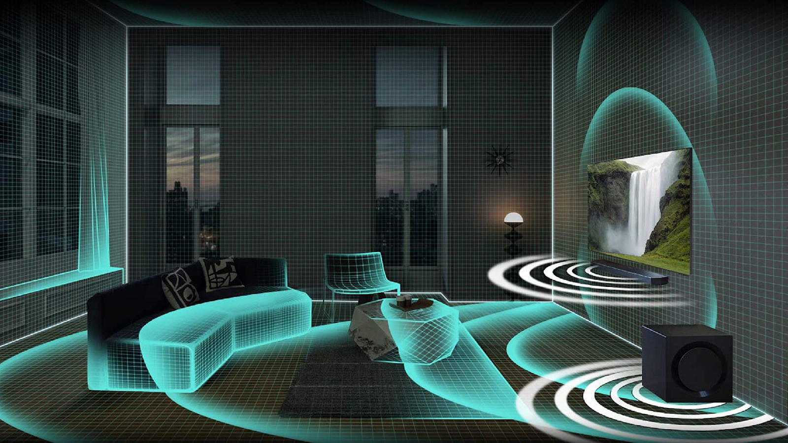 Eclipsa Audio experience in living room.