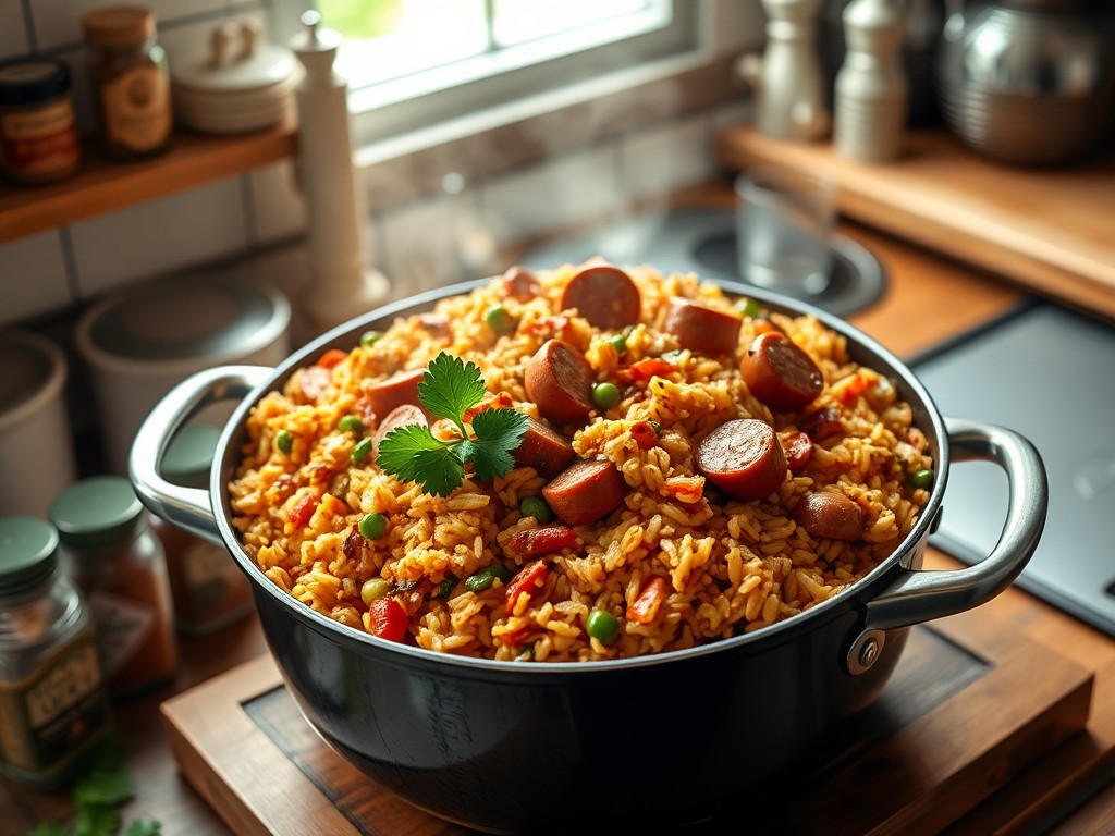 Chicken sausage jambalaya instant pot