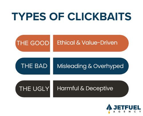 3 types of clickbait