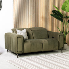 Tilt recliner corner sofa