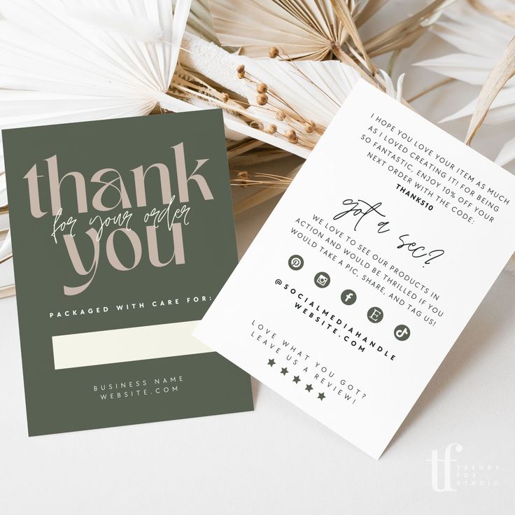  Thank You cards