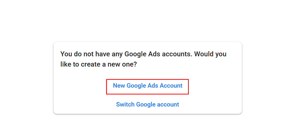 create google ad account