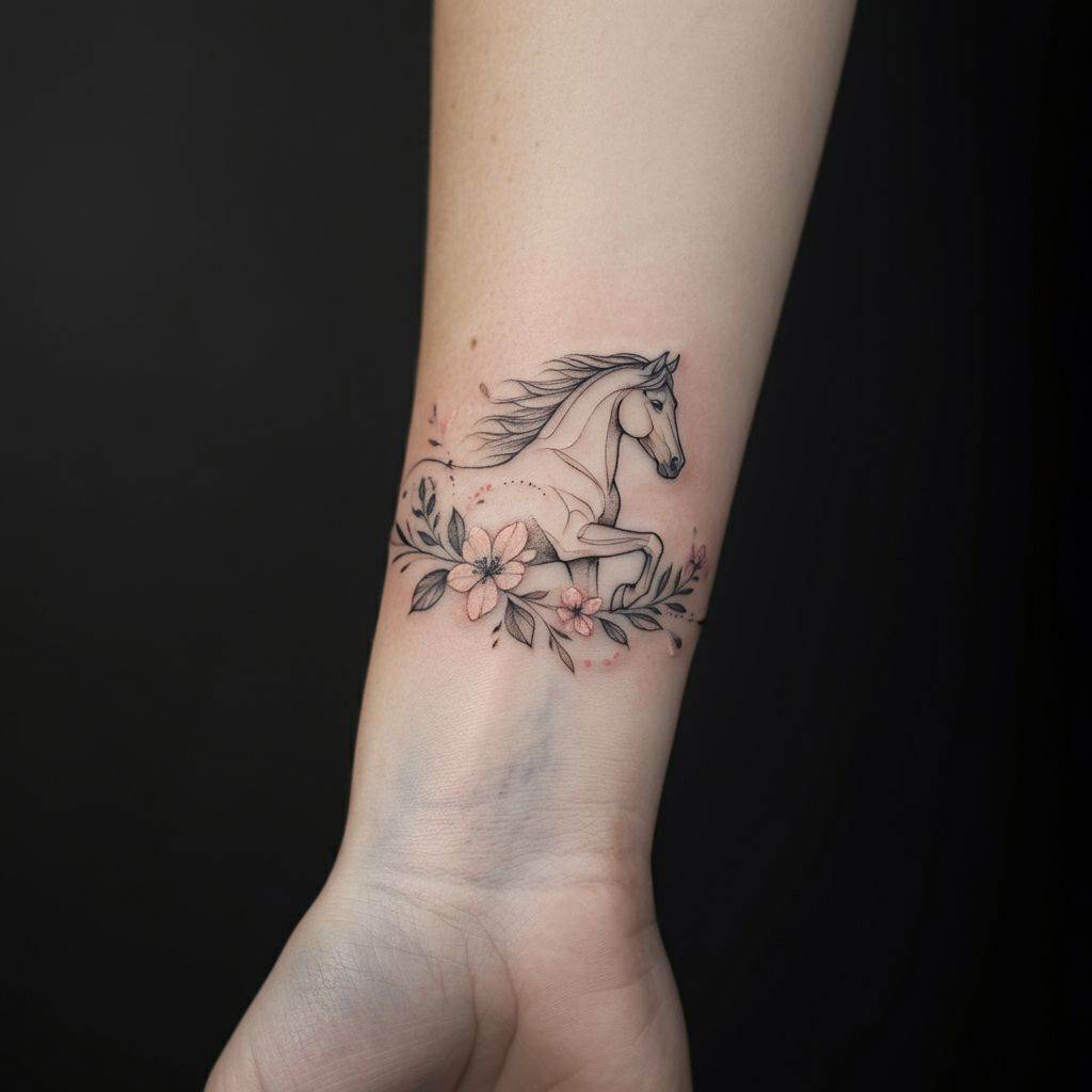 Horse Tattoo for Females