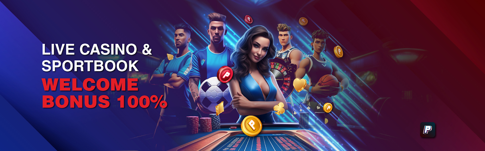 live casino and sportsbook 100% welcome bonus