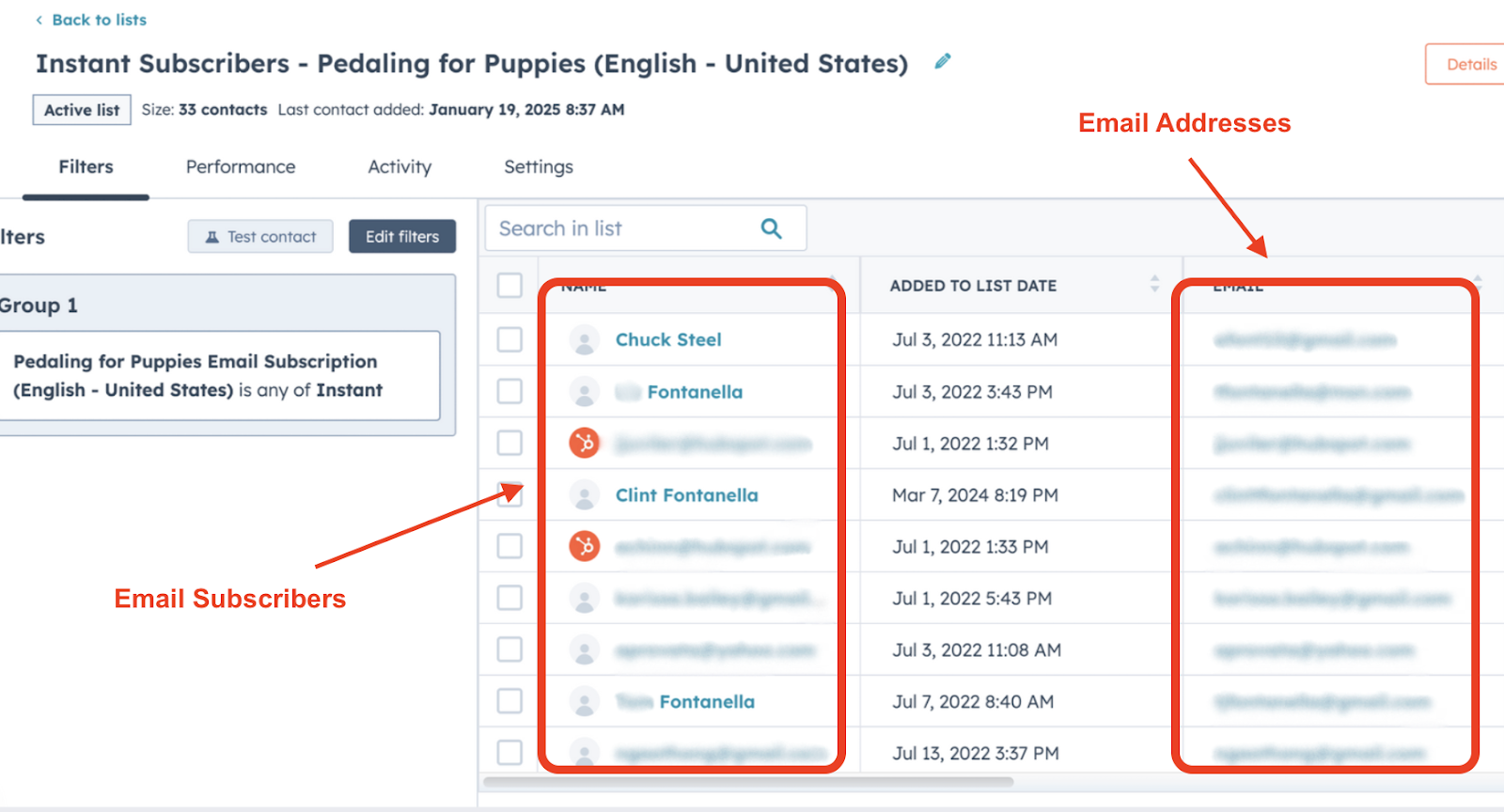 hvac email marketing crm example