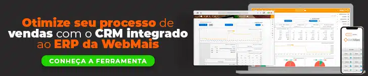 Banner Otimize seu processo de vendas com CRM integrado ao ERP da WebMais