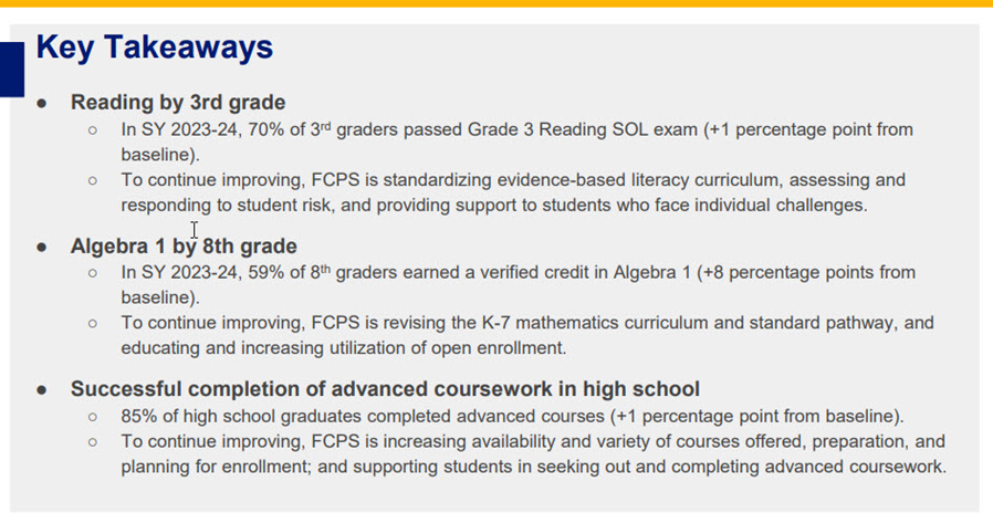 Slide of Key Takeaways from the Goal 3 Strategic Plan update. 