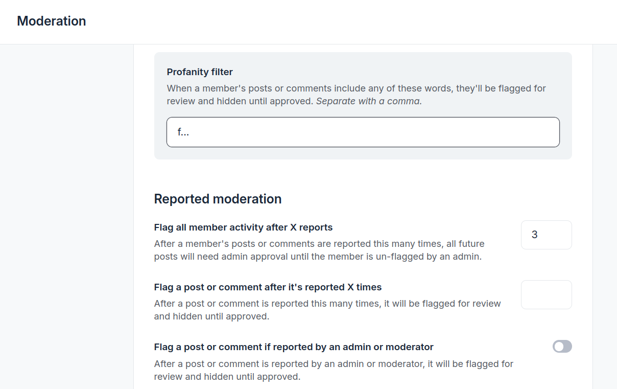 community moderation in Circle