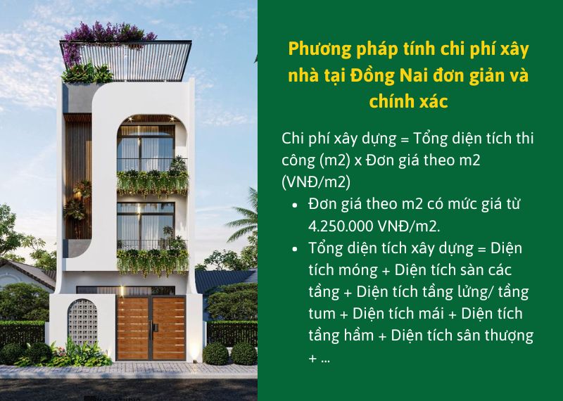 Phương pháp tính chi phí xây nhà tại Đồng Nai đơn giản và chính xác Xây dựng Nhất Tín 2