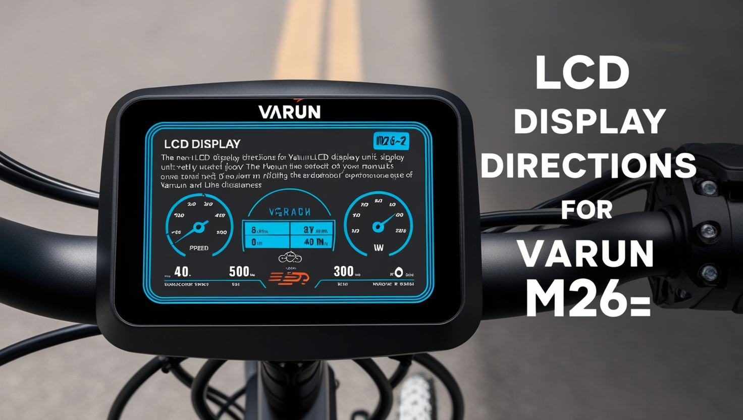 New LCD Display Directions for Varun M26-2