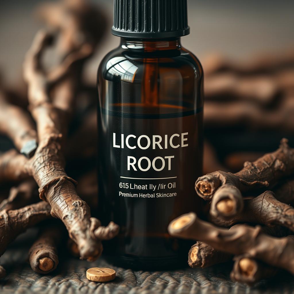 Licorice root oil for hyperpigmentation with licorice root