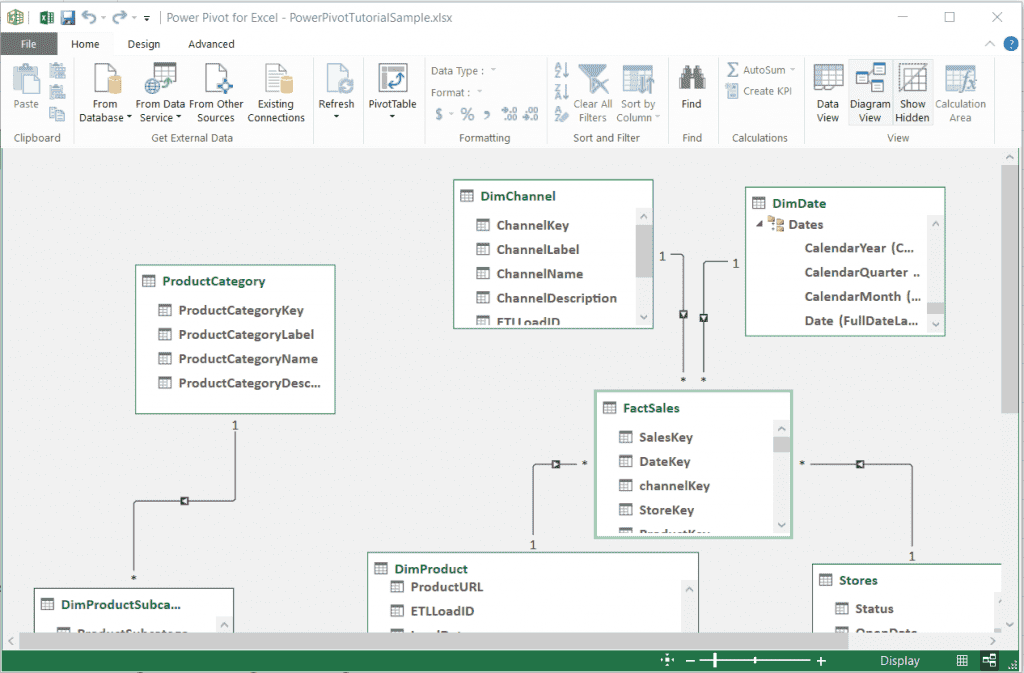 data in Microsoft excel